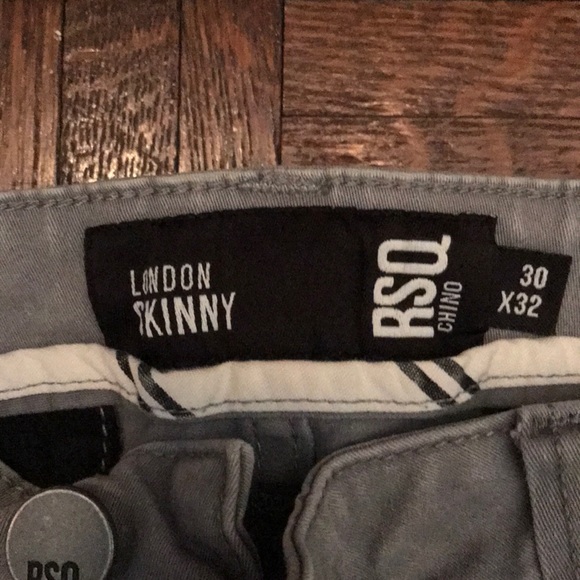 RSQ London Skinny Chinos- Size: 30x32 - Picture 2 of 3